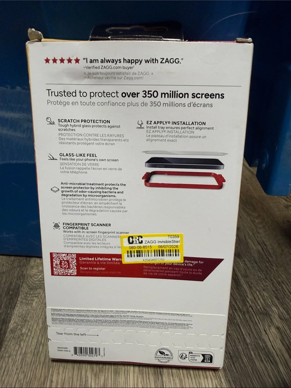 ZAGG InvisibleShield Fusion Screen Protector for Samsung Galaxy S24 Ultra